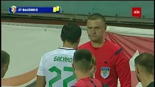 Заря - Ворскла - 2:0 Удаление: Баенко (56')