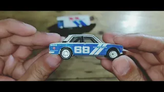 Cinematic Hot Wheels Team Transport 71 Datsun 510 Bre & Fleet Flyer