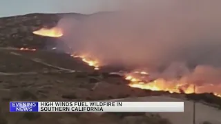 Southern California wildfire prompts evacuation order for thousands as Santa Ana winds fuel flames