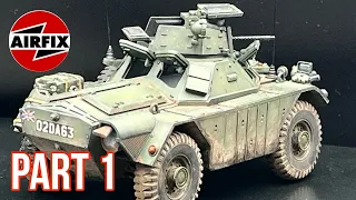 Airfix Ferret Scout Car 1/35 paint tutorial #scalemodel #tamiya