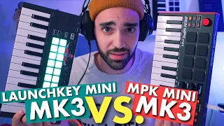 AKAI MPK MINI MK3 VS NOVATION LAUNCHKEY MINI COMPARISON | Which is better?