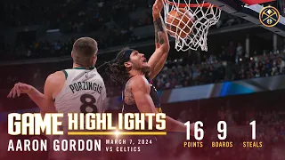 Aaron Gordon Full Game Highlights vs. Celtics 🎥