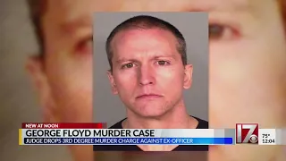 Third-degree murder charge dropped in George Floyd case