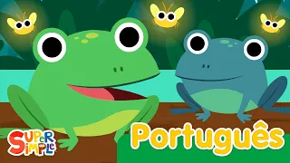 Cinco Rãzinhas | Canções Infantis | Super Simple Português