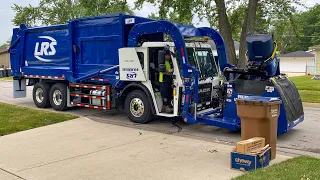 Brand New LRS Heil Low Rider Curotto Can Garbage Truck Collecting its First Load Ever!