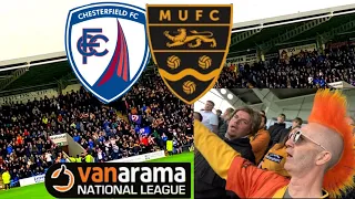 Moment Chesterfield beat Maidstone Utd and 145 away fans constant singing in relegation party