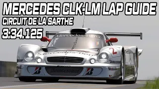 [Gran Turismo 7] Daily Race Lap Guide - Circuit de la Sarthe (Le Mans) - Mercedes CLK-LM (Gr. 2)