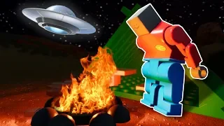 CAMPERS FIND UFO INVASION! - Brick Rigs Multiplayer Gameplay - Investigators Roleplay