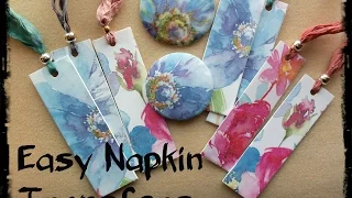 Easy Napkin Transfers for Polymer Clay