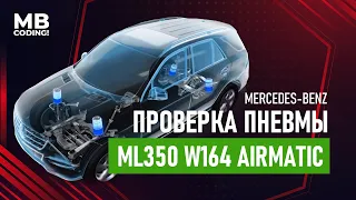 Mercedes W164 Airmatik! How to check air suspension and compressor yourself!DAS Xentry!Offline!