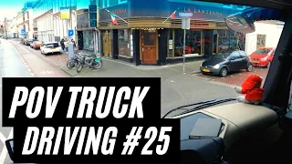 4K POV Truck Driving #25 - Mercedes Actros - Den Haag, Netherlands 🇳🇱