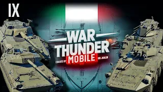 Обзор взвода Италии на 9 ранге в War Thunder Mobile (VCC-80/60, Centauro 105R, VBC PT2, SIDAM 25)