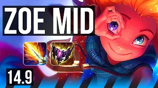 ZOE vs HWEI (MID) | 71% winrate, Legendary, 12/2/5 | EUW Diamond | 14.9