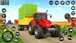 Real Tractor Driving Simulator 2022: Wheat Farming Games - Android Gameplay