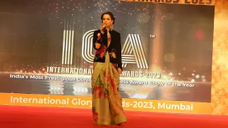 International Glory Awards 2023 with PadmaShri Bollywood Queen Kangana Ranaut @vkonnectstar
