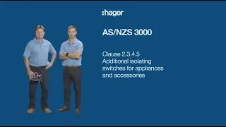 AS/NZS 3000:2018 wiring rules for isolation switch requirements