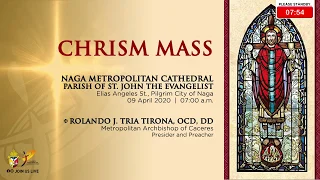 LIVE | CHRISM MASS (April 9, 2020 | 7:00am)