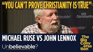 Atheist Michael Ruse tells John Lennox “You can’t prove Christianity is true”