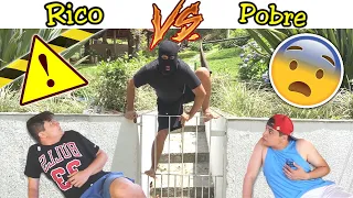 RICO VS POBRE FUGINDO DE UM INVASOR #101 - UM HOMEM MASCARADO ENTROU NA MANSÃO DO RICO !!