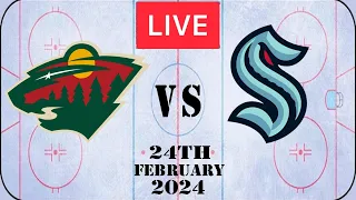 NHL LIVE Seattle Kraken vs Minnesota Wild 24th February 2024 Full Game Reaction