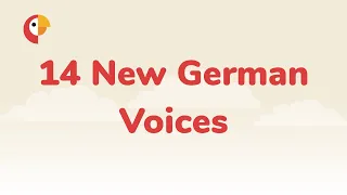 14 new German TTS voices available