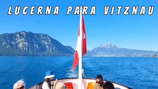 LUCERNE TO VITZNAU BY BOAT |4k| 🇨🇭