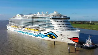 Überführung neues Kreuzfahrtschiff AIDAcosma brandnew cruiseliner conveyance
