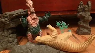 ultraman jack vs red king vs geronimon stop Motion