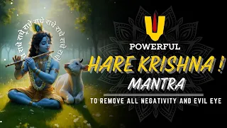 Powerful Krishna Mantra : Hare Krishna Hare Rama Mantra | Krishna Bhajan #harekrishna #krishna