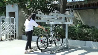 two tier bike rack