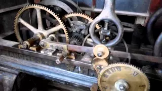 Turret Clock striking mechanism at 12 Noon