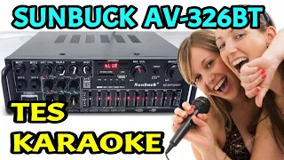 Sunbuck AV-326BT Power Ampli TES KARAOKE