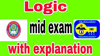 Mid Exam Freshman logic Debrebirhan university and Addis Ababa