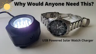 CoolFire USB Solar Watch Charger Overview