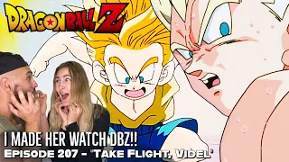 TRUNKS BECOMES SUPER SAIYAN FOR THE FIRST TIME IN FRONT OF VEGETA! Girlfriend's Reaction DBZ Ep. 207