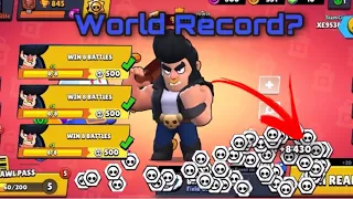 *8,430* Tokens Obtained In *ONE MATCH* (Brawlstars World Record)