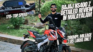 Bajaj Pulsar NS400 Z Detailed Review in Malayalam | 170 KMPH TOP Speed