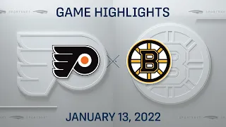 NHL Highlights | Flyers vs. Bruins - Jan. 13, 2022