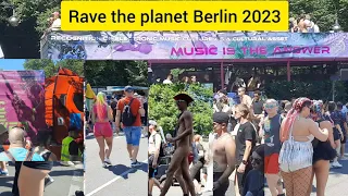 Rave The Planet Berlin/Love Parade/ Thechno music demo/Walking / فستیوال موسیقی تکنو برلین آلمان