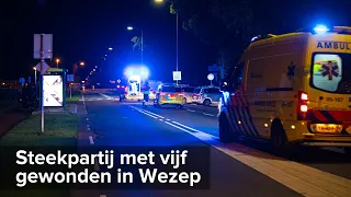 Vijf gewonden bij steekpartij Zuiderzeestraatweg Wezep - ©StefanVerkerk.nl