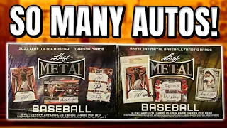 SO MANY AUTOS! | 2023 Leaf Metal Baseball Hobby & Jumbo Review + Giveaways! (w/ @leaftradingcards )