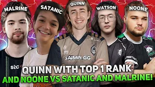 12700 MMR BATTLE! QUINN with TOP 1 RANK WATSON and NOONE vs SATANIC and MALRINE!