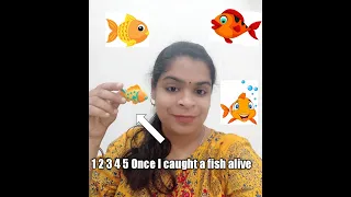 1 2 3 4 5 once I caught a fish alive||Rhymes ||Preschool Rhymes|| Kids Preschool Teaching