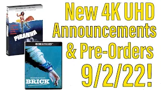 New 4K UHD Announcements & Pre-Orders for 9/2/22!