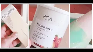 RICA GREEN APPLE AND STRAWBERRY FRUIT WAX DETAILED REVIEW AND DEMO