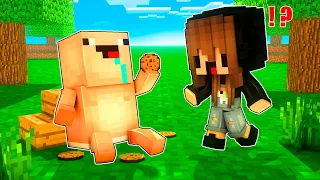 BEBE NOOB SE CONVIERTE EN EL MAS GORDO! 🍪😂 en MINECRAFT