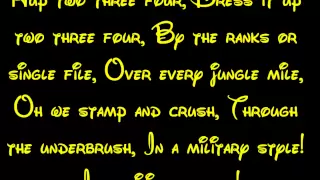 Colonel Hathi's March - The Jungle Book Lyrics HD