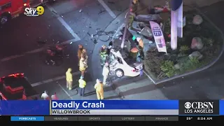 2 Dead, 1 Injured After Pursuit Ends In Crash In Willowbrook