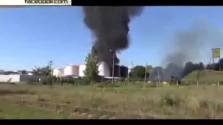 2015-06-09 Новый взрыв прогремел на нефтебазе под Киевом