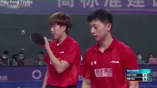 Highlights MATCH | Ma Long/Wang Chuqin vs Zhou Yu/Ren Hao  | 2021 Chinese National Games  Qual